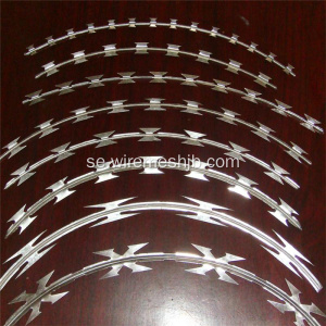 Hot-dip galvaniserad Concertina Razor Wire